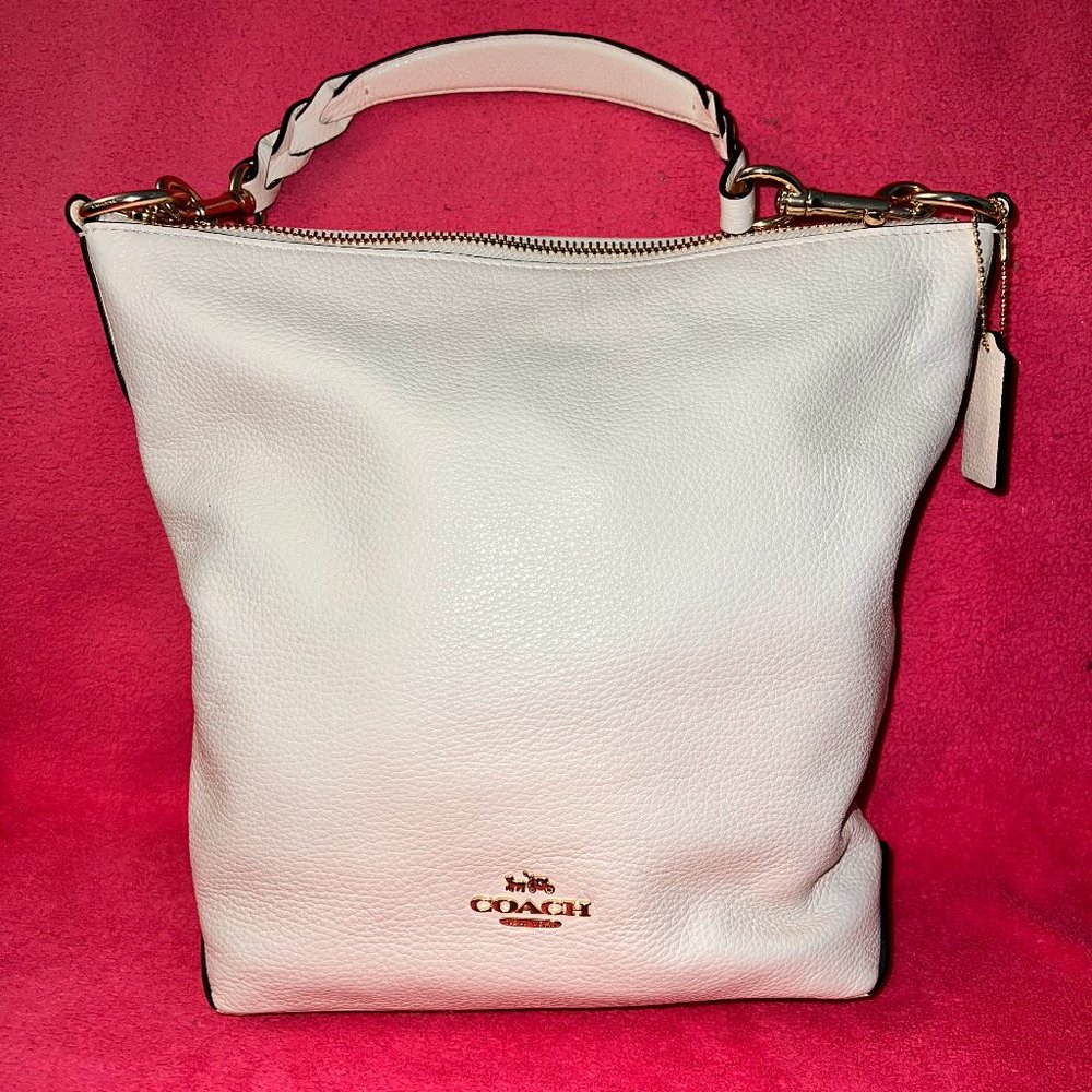 Reposted - WHITE COACH ABBY DUFFLE LEATHER SHOULDER BAG